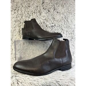 Enzo Tesoti Men's Made In Spain Dress Shoes Leather Slip-on Chukka Boots Size 10